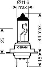 Лампа H7 12V-55W (P43t) +110% света Osram Night Breaker Unlimited (2шт.)