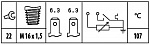 Датчик температуры охлаждающей жидкости, с выключателем PEUGEOT BOXER бортовой (244),BOXER автобус (244, Z_),BOXER фургон (244)