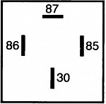 Реле MERCEDES-BENZ A-CLASS (W168),A-CLASS (W169),(W176),B-CLASS (W245),B-CLASS (W246),(W202),C-CLASS (W203) OPEL  SMART