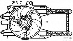 Вентилятор охлаждения двигателя LANCIA Y (840A)