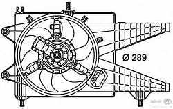 Вентилятор охлаждения двигателя FIAT IDEA,PUNTO (188)