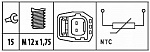 Датчик температуры охлаждающей жидкости, с кабелем FORD FOCUS (DAW, DBW),FOCUS C-MAX,FOCUS II (DA_),FOCUS седан (DFW),FOCUS универсал (DNW),GALAXY,MONDEO IV