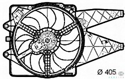 Вентилятор охлаждения двигателя FIAT PUNTO / GRANDE PUNTO (199),PUNTO EVO (199)