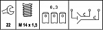 Выключатель, фара заднего хода VOLVO 240 (P242, P244),240 Kombi (P245),260 (P262, P264),260 универсал (P265)