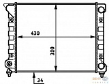 RADIATOR, WIDTH 320 MM