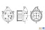 Моторчик печки RENAULT LAGUNA I (B56_, 556_),LAGUNA I Grandtour (K56_)