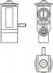 Расширительный клапан кондиционера NISSAN KUBISTAR (X76) RENAULT KANGOO (KC0/1_),KANGOO Express (FC0/1_)
