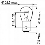 Лампа P21/5W 24V-21/5W (BАY15d)
