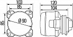 D90мм дальнего света модуль Classic (FF, без габарита, H7/24V)