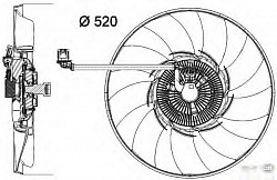 Вентилятор охлаждения двигателя LAND ROVER RANGE ROVER III (LM)