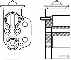 Расширительный клапан кондиционера AUDI A4 (8K2, B8),A4 Allroad (8KH, B8),A4 Avant (8K5, B8),A5 (8T3),A5 Sportback (8TA),A5 кабрио (8F7),Q5 (8R)