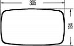Наружное зеркало; Наружное зеркало, слева, справа, без укрепительного материала MERCEDES-BENZ LK/LN2,LP,O 303,O 402,O 404,O 405,T2/LN1 бортовой,T2/LN1 автобус,T2/LN1 Одноосный тягач,T2/LN1 самосвал,T2/LN1 фургон/универсал