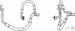 Трубопровод высокого / низкого давления, кондиционер FORD FIESTA V (JH_, JD_),FUSION (JU_)