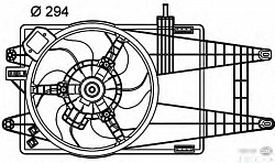 Вентилятор охлаждения двигателя FIAT IDEA,PUNTO (188),PUNTO Van (188AX) LANCIA MUSA (350),YPSILON (843)