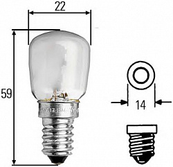 Лампа проблескового маяка (C2) 230V, 25W