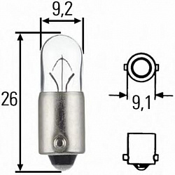 T4W 12V-4W (BA9s)