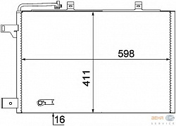 Конденсатор, кондиционер, без сензора, без осушителя MERCEDES-BENZ A-CLASS (W169),B-CLASS (W245)