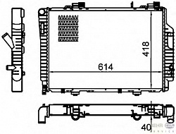 Радиатор охлаждения двигателя MERCEDES-BENZ (S202),CLK (C208),CLK кабрио (A208)