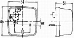 Фонарь указателя поворота, слева, справа, C5W P21W, с поворотником, с габаритом