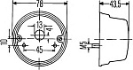 Задний фонарь, слева, справа, K (10W) K (18W ), без света номерного знака, со стоп-сигналом, с габаритом INTERNATIONAL HARV. D-Series
