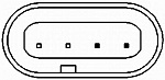 Датчик, частота вращения колеса, задний мост справа MERCEDES-BENZ (W203),(S204),(CL203),(CL203),,(C209),(A209),)