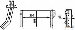 Радиатор печки RENAULT LAGUNA I (B56_, 556_),LAGUNA I Grandtour (K56_)