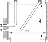 Испаритель кондиционера FORD GALAXY (WGR) SEAT ALHAMBRA (7V8, 7V9) VW SHARAN (7M8, 7M9, 7M6)