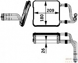 Радиатор печки MERCEDES-BENZ CLS (C219),(W211),(S211),