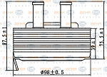 Масляный радиатор NISSAN ALMERA II (N16),ALMERA II Hatchback (N16),ALMERA TINO (V10),NP300,PICK UP (D22),PRIMERA (P12),PRIMERA Hatchback (P12),X-TRAIL (T30)