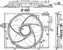 Вентилятор охлаждения двигателя BMW (E60),5 Touring (E61)
