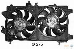 Вентилятор охлаждения двигателя FIAT IDEA,PUNTO (188) LANCIA MUSA (350),YPSILON (843)