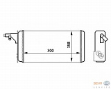 Радиатор печки IVECO DAILY II бортовой,DAILY II автобус,DAILY II самосвал,DAILY II фургон/универсал