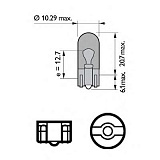 WY5W 12V-5W (W2,1x9,5d)