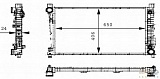 Радиатор охлаждения MB W203 АКПП/МКПП