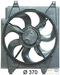 Вентилятор охлаждения двигателя KIA CARENS II (FJ)