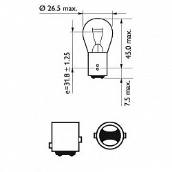 P21/5W 12V-21/5W (BAY15d)