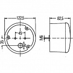 D122,5мм Поворотник желтый