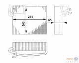 Испаритель кондиционера, без клапана экспансии