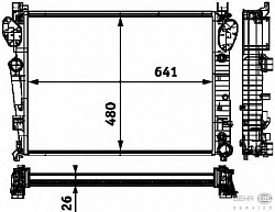 Радиатор охлаждения двигателя MERCEDES-BENZ (W220),(W221),