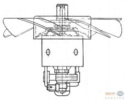 Моторчик печки MAN F 90 Unterflur