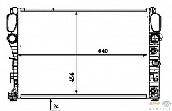 Радиатор охлаждения двигателя MERCEDES-BENZ CLS (C219),(W211),(S211),