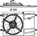 Вентилятор охлаждения двигателя FIAT FIORINO фургон/универсал (225)