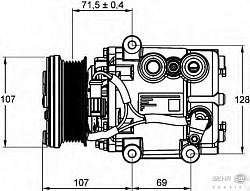 Компрессор кондиционера 12V