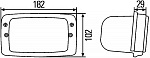 Фара рабочего освещения Modul 6213/Double-Beam FF р/с