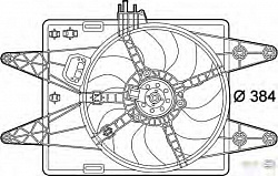 Вентилятор охлаждения двигателя FIAT DOBLO (119),DOBLO Cargo (223)