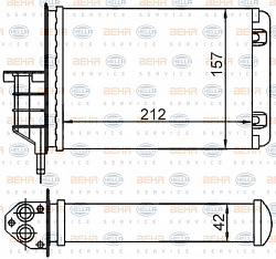 Радиатор печки FIAT SEICENTO (187)