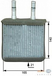Радиатор печки HYUNDAI ATOS (MX),ATOS PRIME (MX)