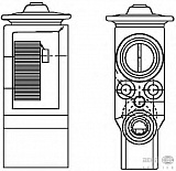 Расширительный клапан кондиционера CITROEN XSARA PICASSO (N68) PEUGEOT 206 CC (2D),206 SW (2E/K),206 Хэтчбек (2A/C),206 седан