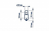 Лампа T4W 24V-4W (BA9s) (вибростойкая) HD