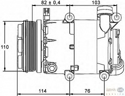 Компрессор кондиционера 12V